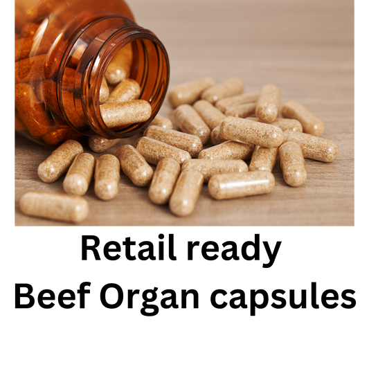 Wholesale capsules - Beef Organs - box of 75