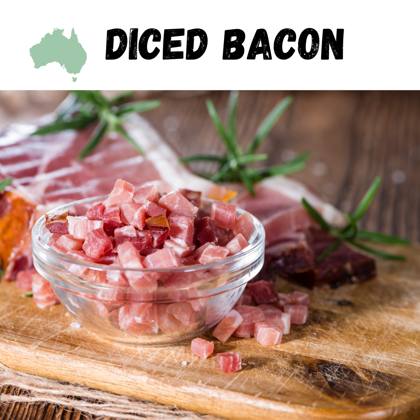 Bacon diced