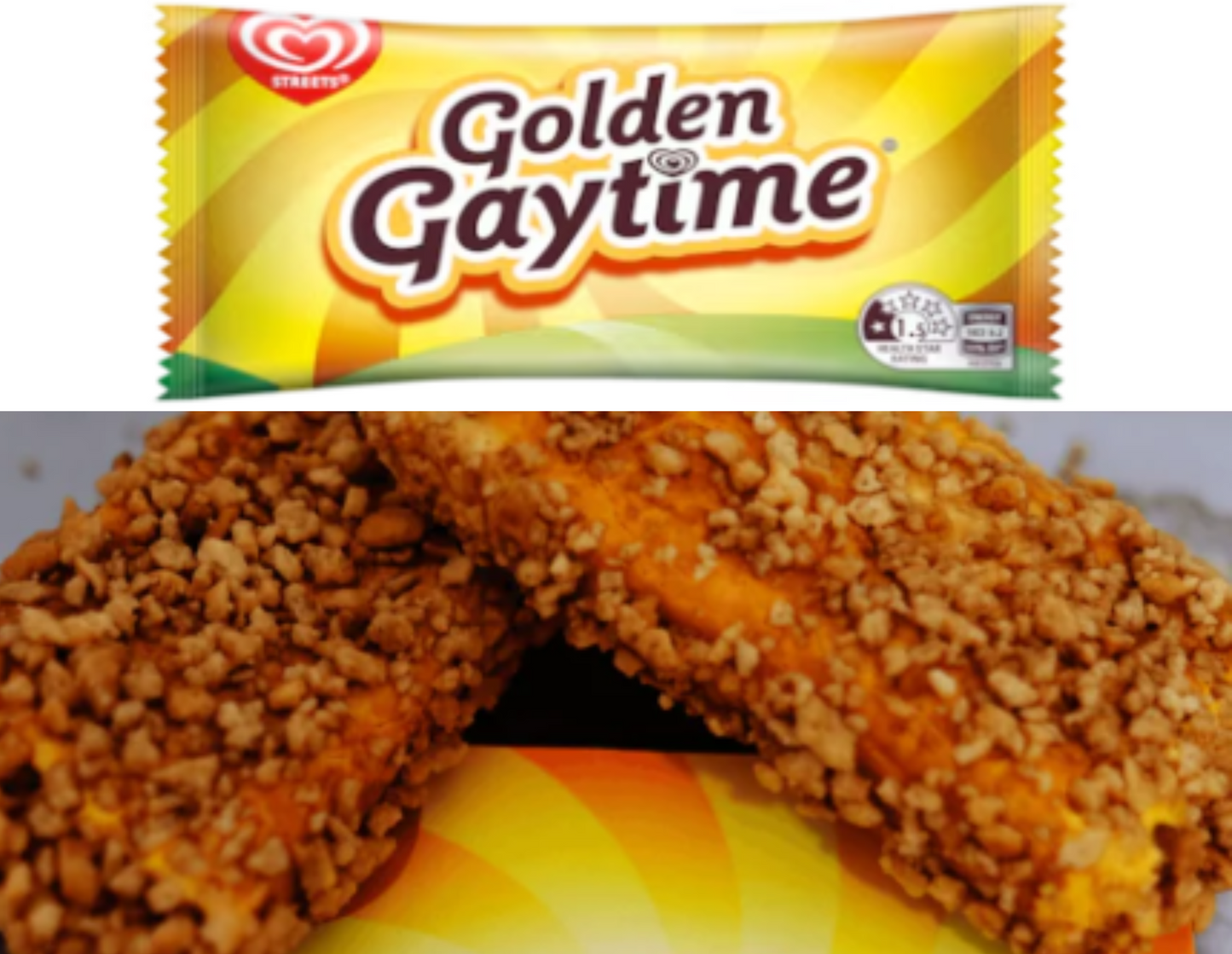 Freeze Dried Gold Gaytime Ice-cream